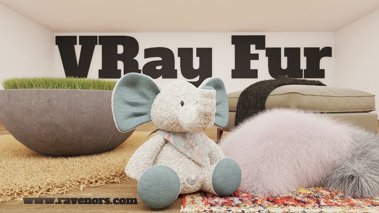 Как использовать VRay Fur | Учебник по VRay Sketchup