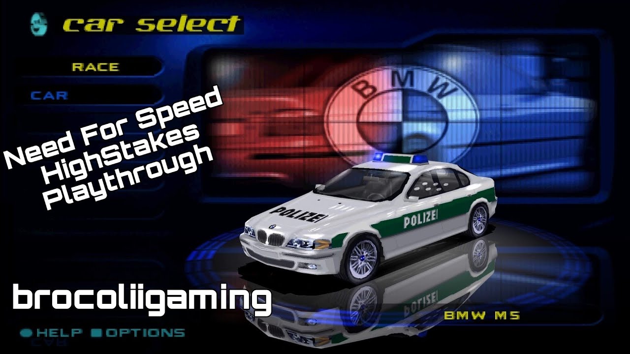 Need For Speed High Stakes (PS1) - Bmw M5 Cop Car | Hot Pursuit