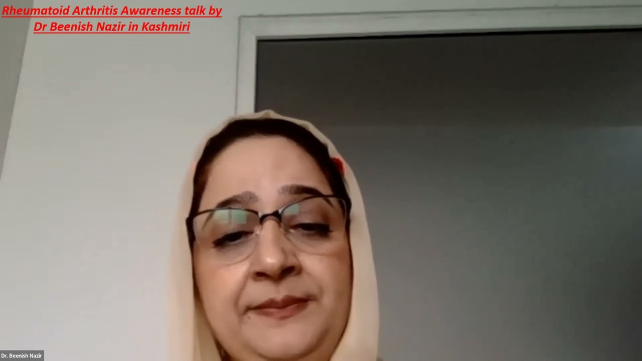 Rheumatoid Arthritis Awareness talk by Dr Beenish Nazir in Kashmiri