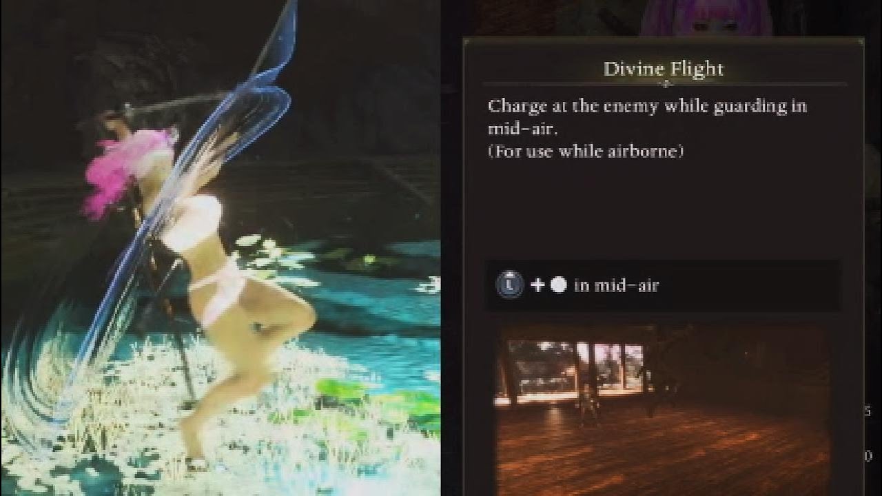 Nioh 3 Advanced Aerial Movement Tech Divine Flight Crucible Dual Ninja Swords
