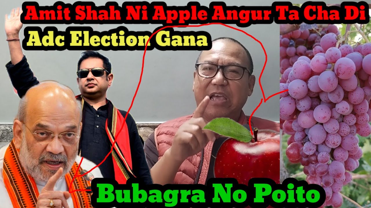 ADC ELECTION GANA AMIT SHAH PHAI OI APPLE ANGUR CHA RI PHANU POITO KEBO TA CHA DI II