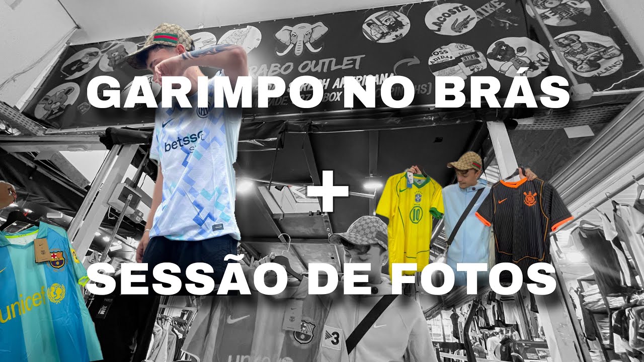 DIA DE GARIMPO NO BRÁS + FOTOS + FONTE DE CAMISA DE TIME | Vlog Sportlife #04