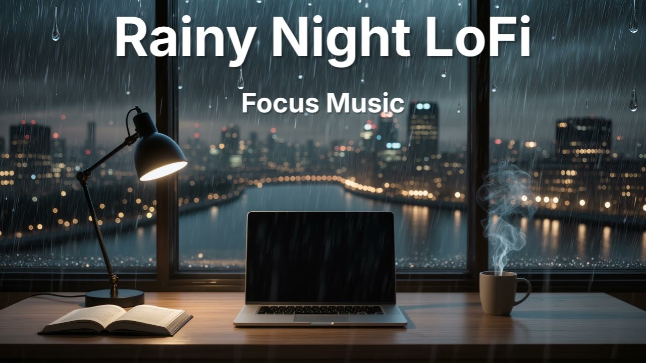 Rainy Night LoFi 🌧️ Focus Music | 1 Hour Deep Concentration Session