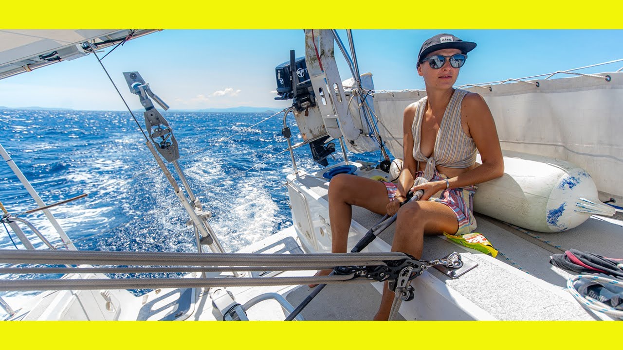 Strong winds, shall I let her steer??  (Sailing Learning By Doing Ep127)