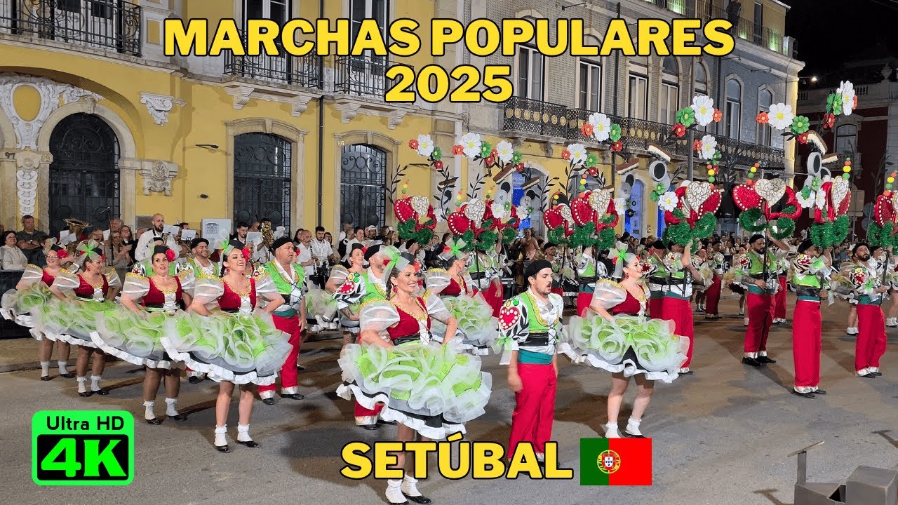 Marchas Populares de Setúbal 2025 | June 14 Parade – Full Show at Avenida Luísa Todi 🇵🇹