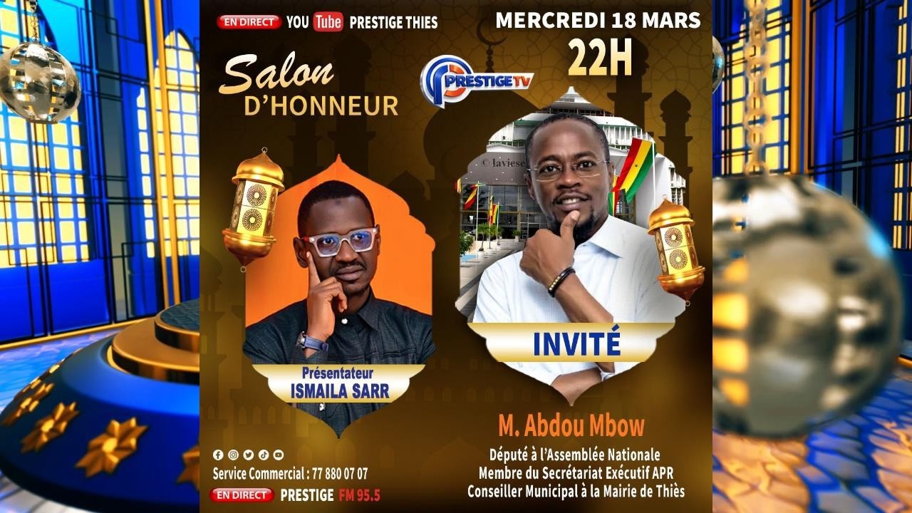 🔴LIVE - SALON D'HONNEUR DU 18/03/2026 - Pr: ISMAILA SARR - invite Abdou Mbow Député