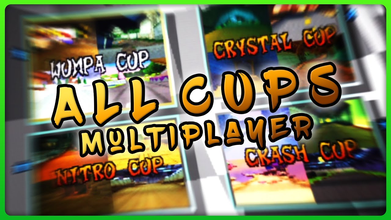 Crash Team Racing (PS1) | Split Screen Multiplayer - Gameplay - All Cups