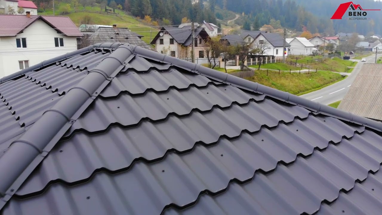 Casa Acoperita cu Tigla Metalica BILKA Gotic 9005 | Beno Acoperisuri