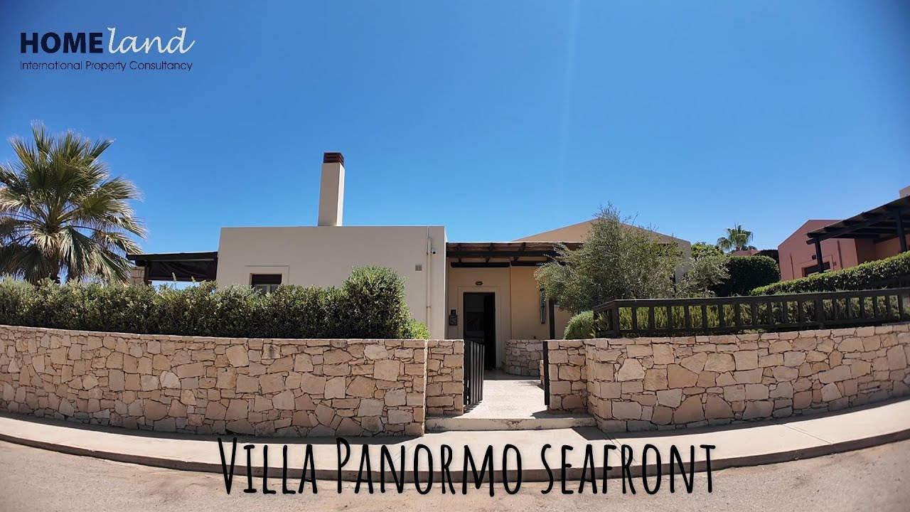 Luxury 3-Bedroom Villa for Sale in Panormo, Crete | Seafront Living