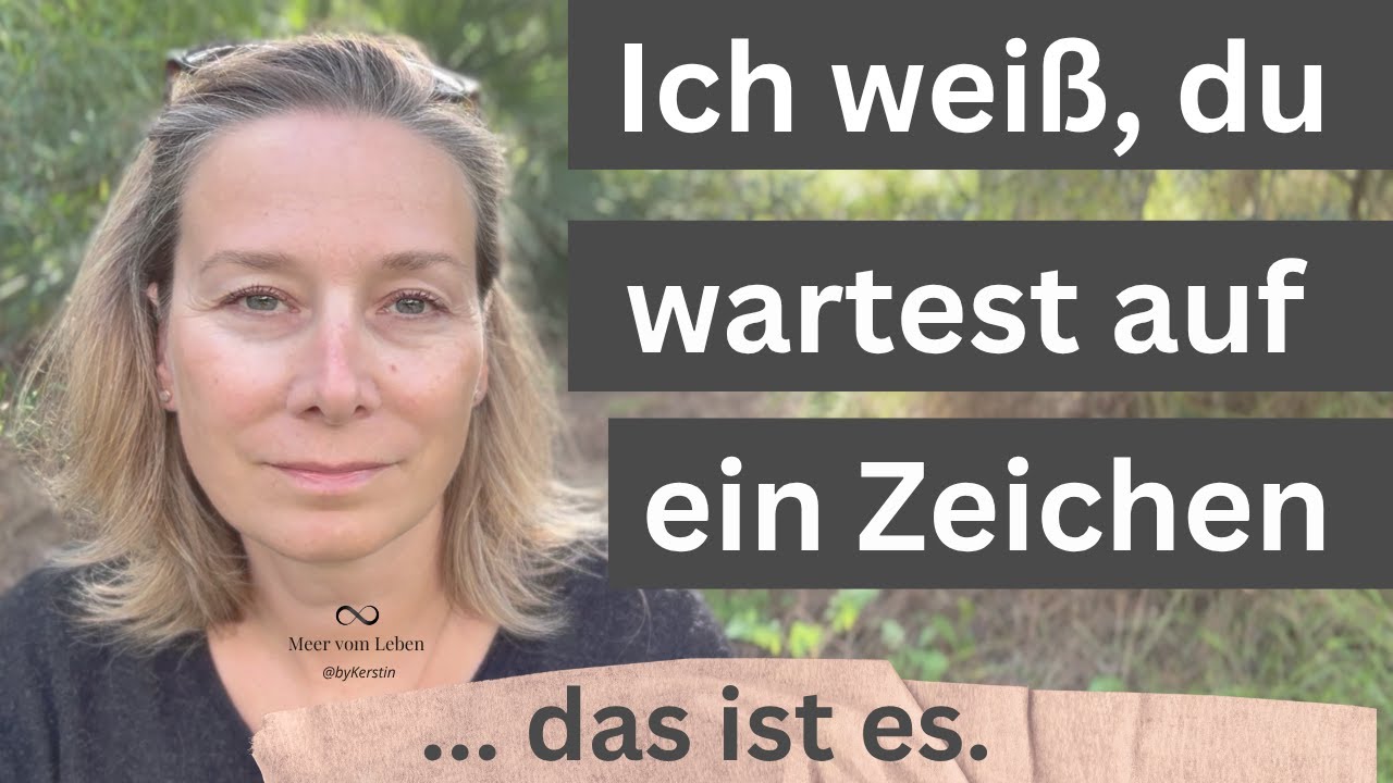 Dies ist deine letzte Botschaft bevor sich alles verändert