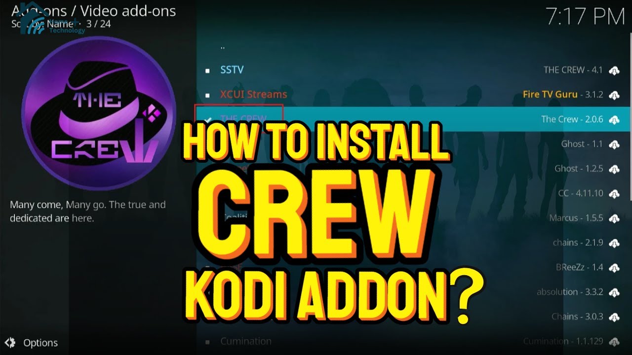 Простой способ установить дополнение The Crew Kodi (обновление за март 2025 г.!)
