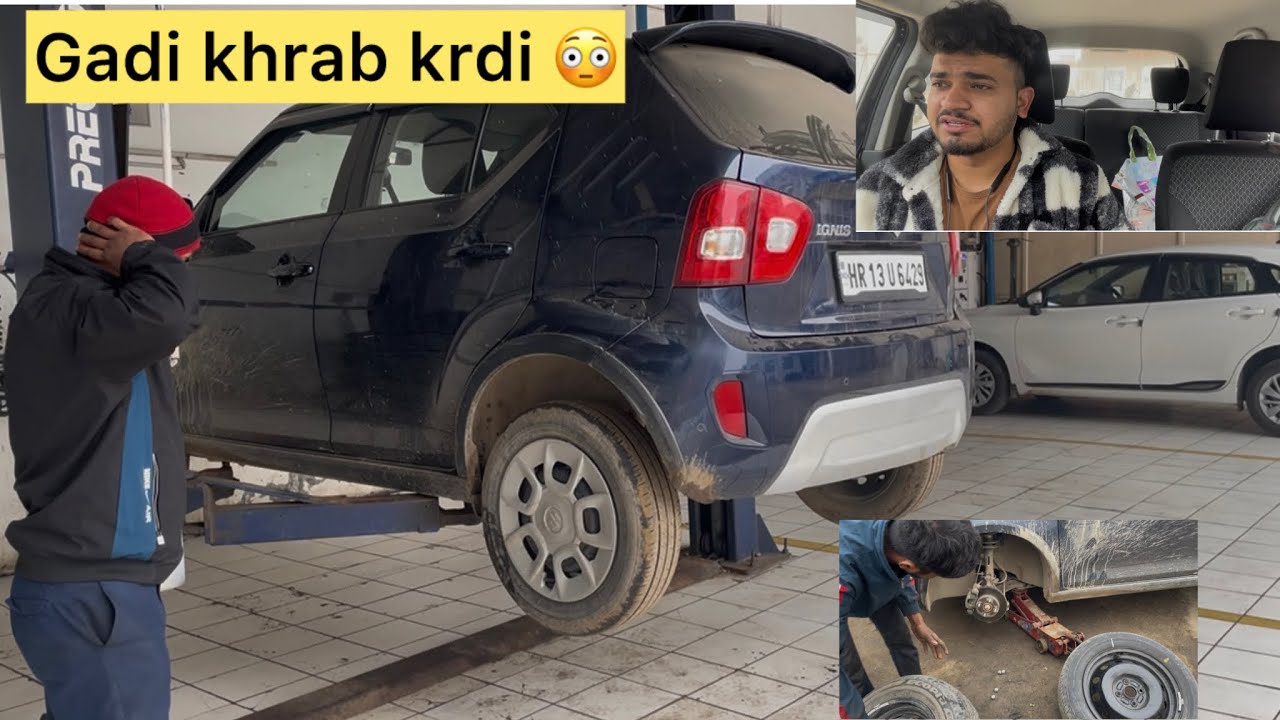 Manali se phle hi Gadi k  L…   lg gye 😅 