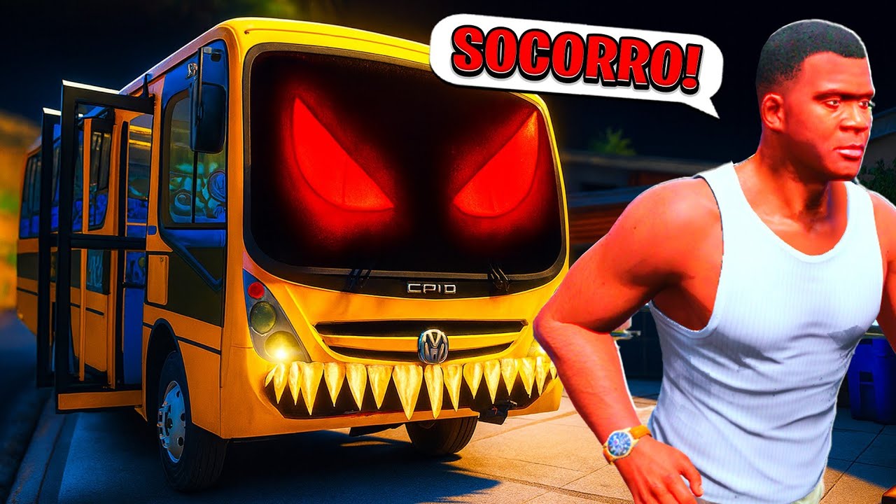 ESSE ONIBUS APARECEU AS 3:00 DA MANHÃ! GTA 5
