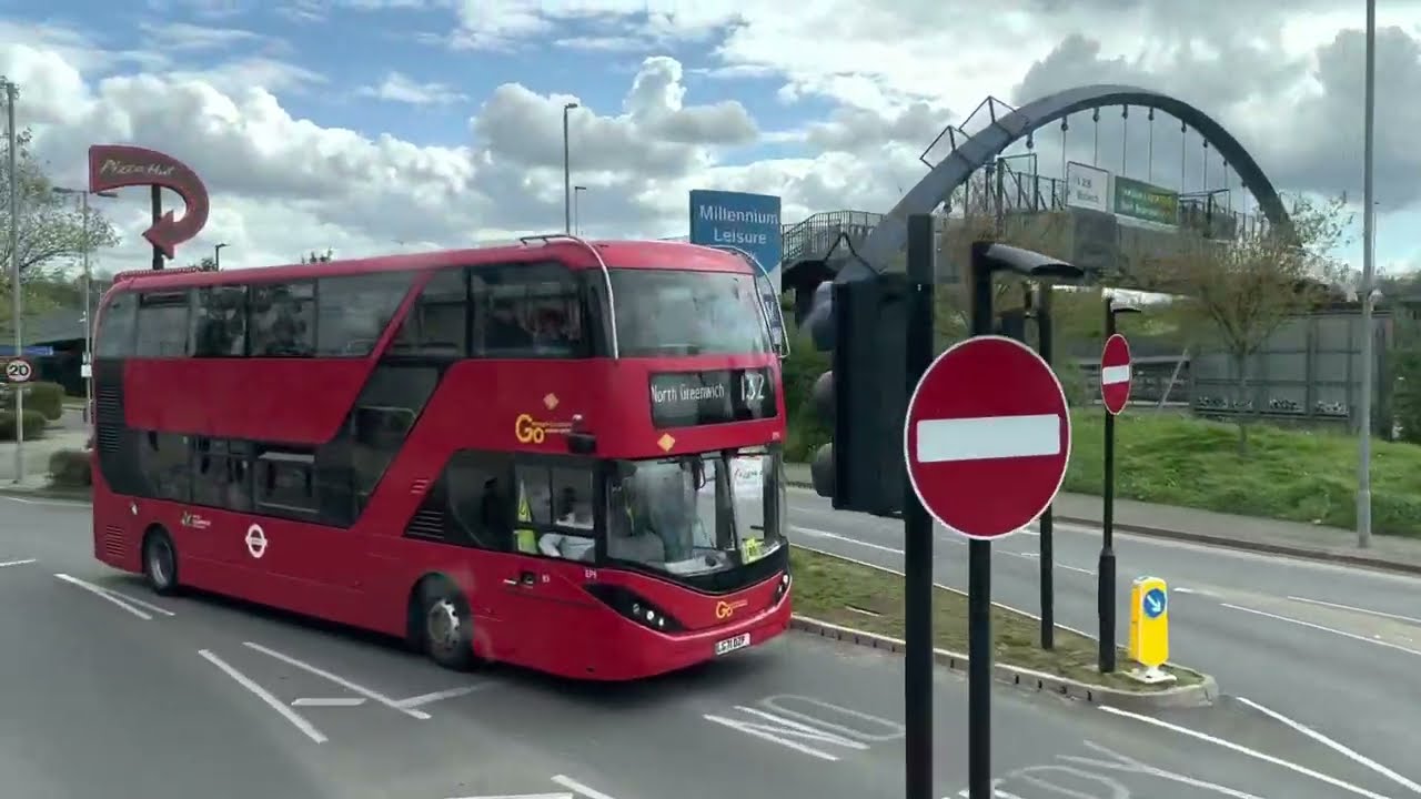 London bus 🇬🇧 Route 486 North Greenwich Station to Bexleyheath Shopping Centre pls Subscribe