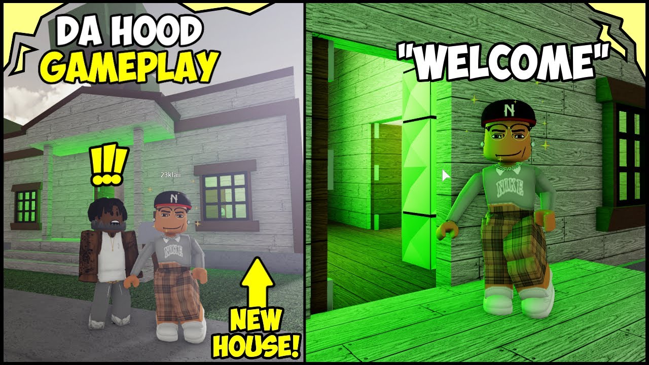 MY LIL SISTER BOUGHT HER FIRST HOUSE! 😲🔥 (ROBLOX) DA HOOD GAMEPLAY @23kLai