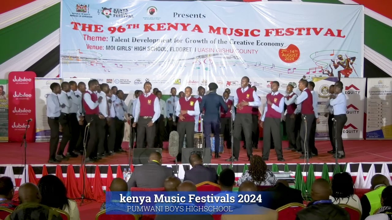 PUMWANI BOYS HIGH SCHOOL CHOIR perfoming 