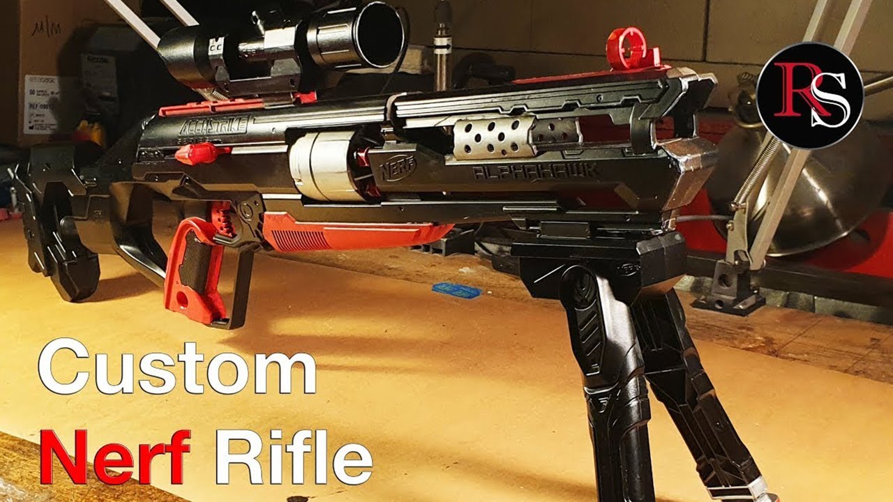 How to customize a NERF Alphahawk Rifle - DIY