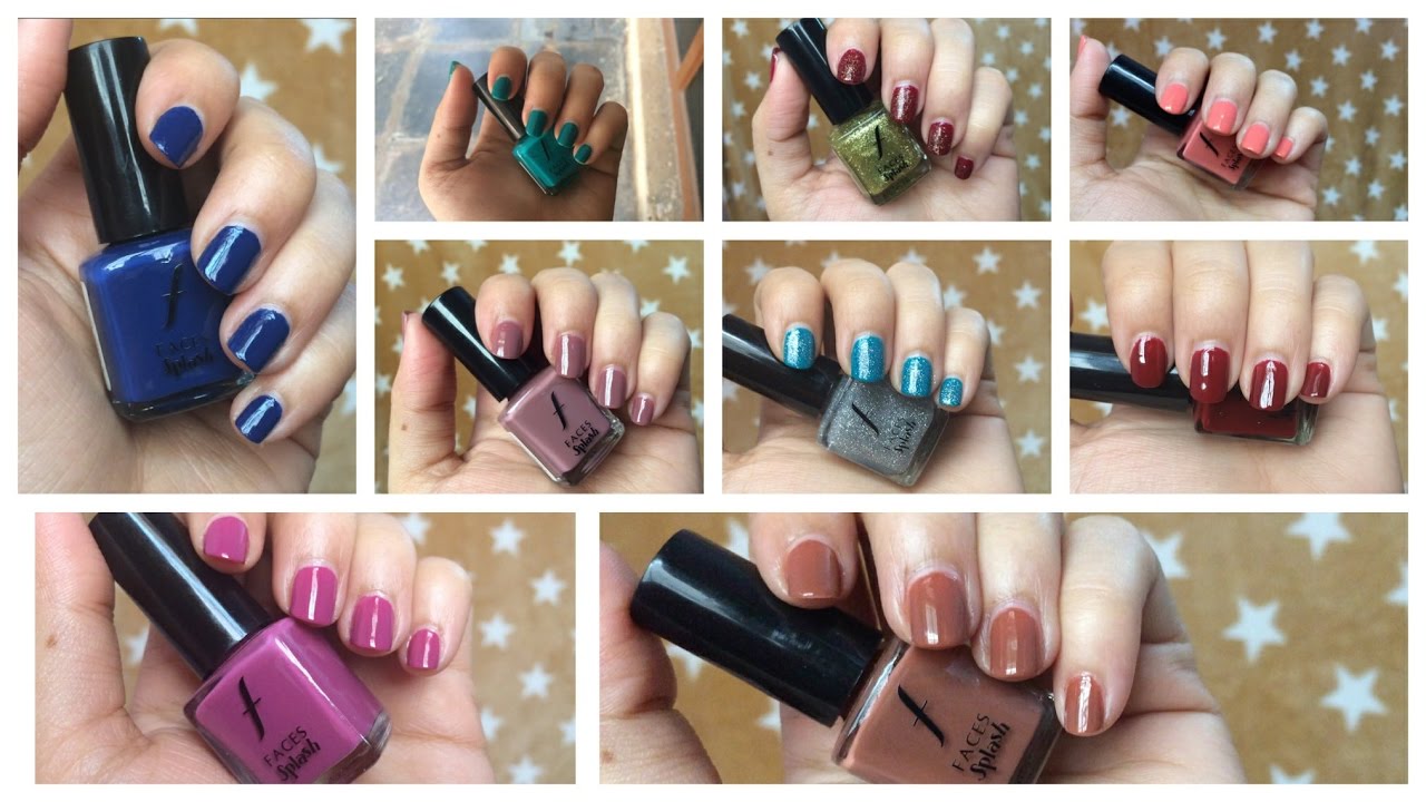 💅Faces splash nail enamel collection 💅| Review & Swatches |Blossom Yourself