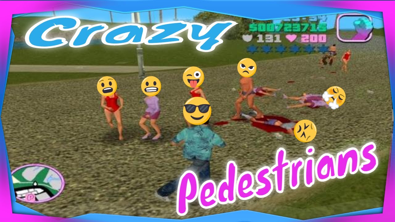 Grand Theft Auto: Vice City - Crazy Pedestrians Fighting #24