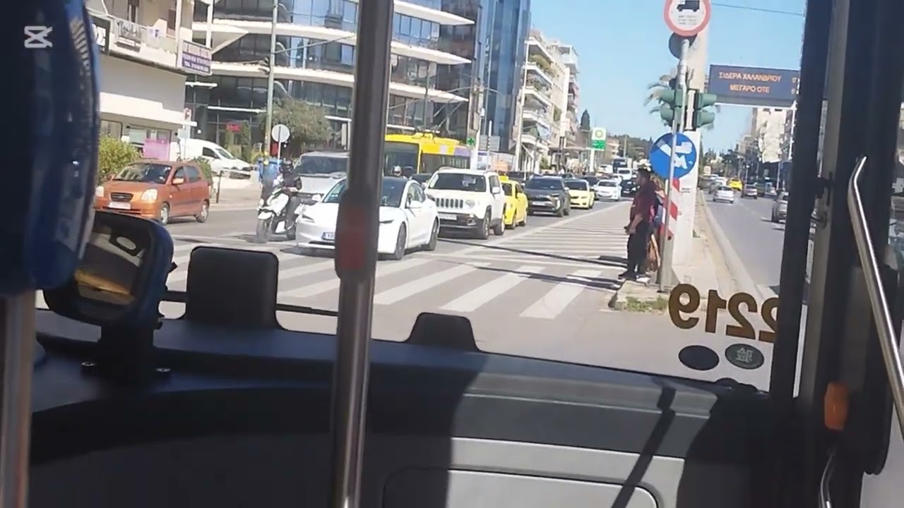 Athens bus riding in the NEW yutong e9