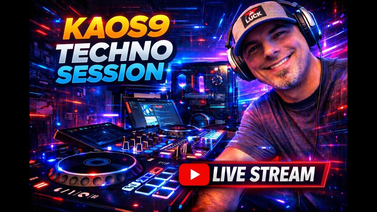 Kaos9 in the mix #dj #techno  #edm #djlivestreaming  (Memberships open)