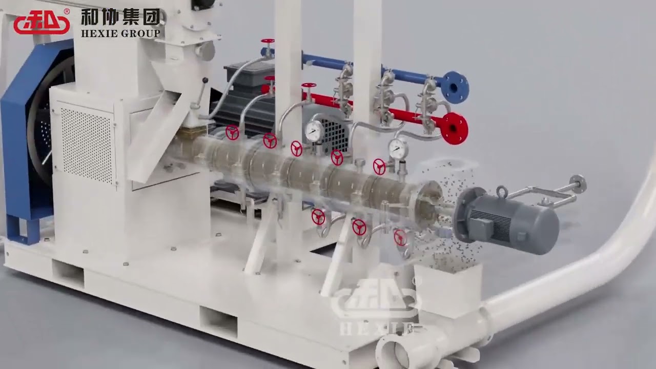 EX135 extruded feed production line