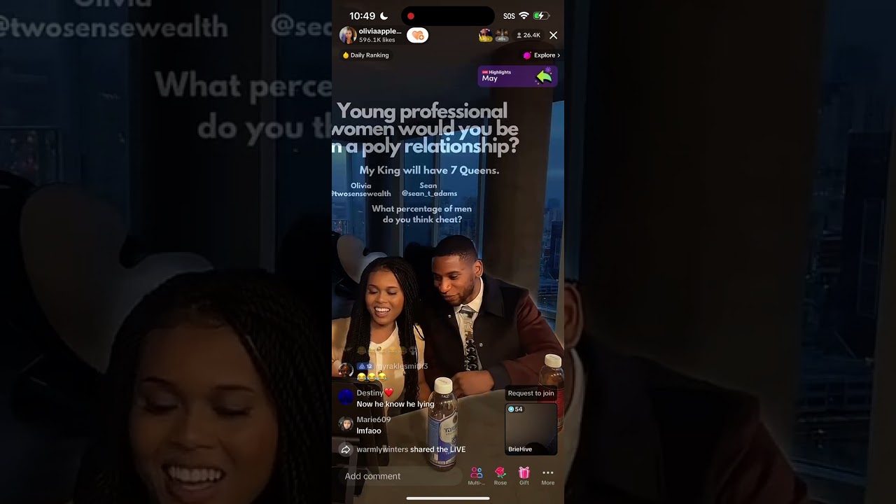 OliviaAppleberry222 TikTok live 5/17/23 *SEAN GETS THEM BANNED FROM LIVE!*