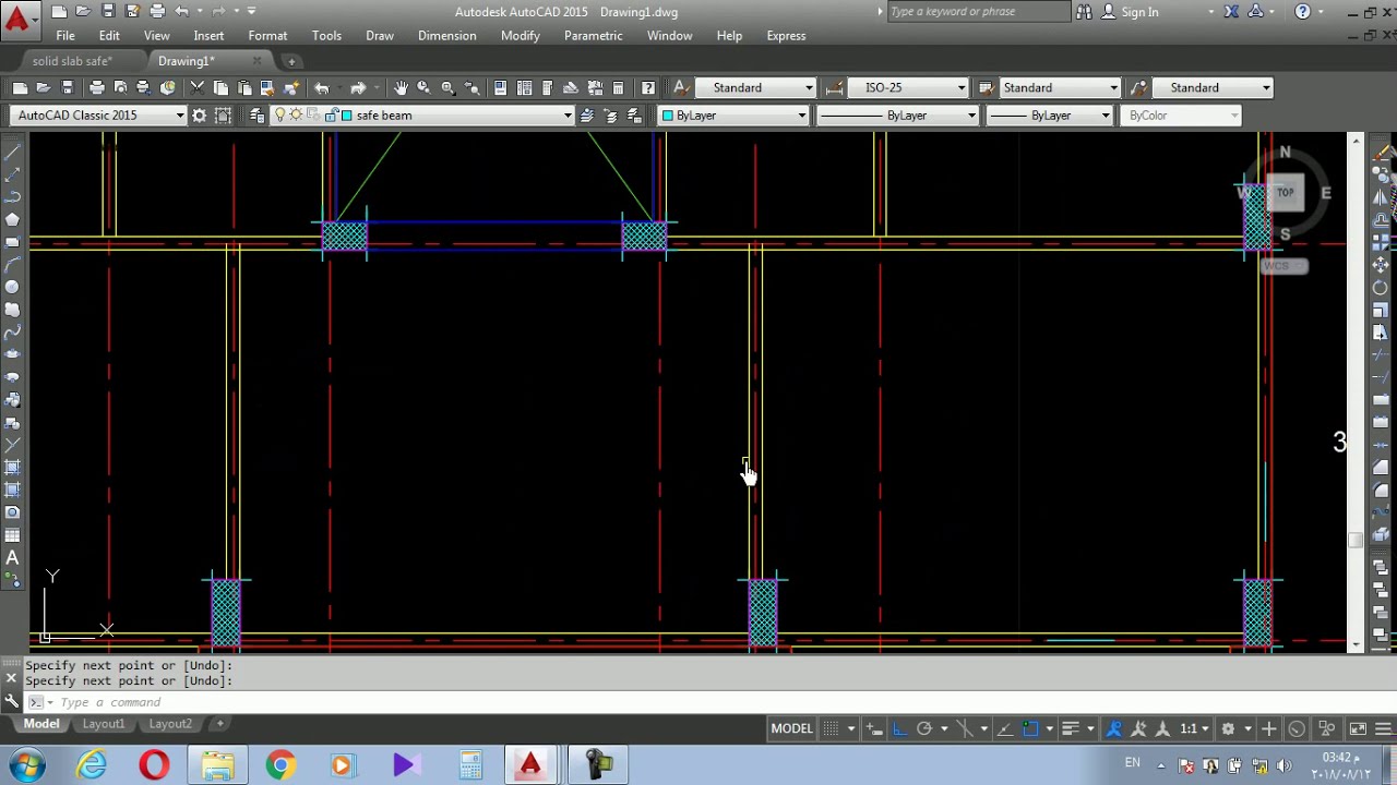 05 Creating DXF file to Export from CAD to SAFE التصدير من الأتوكاد الى برنامج السيف