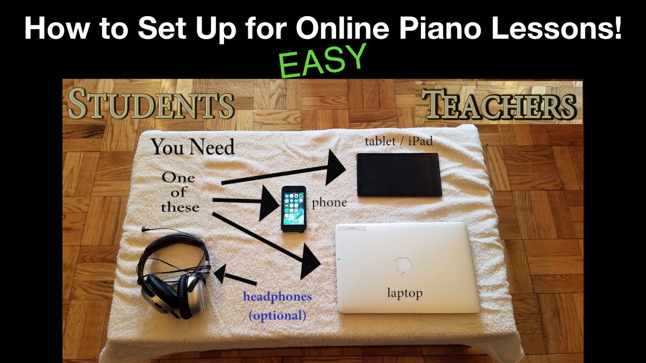 Easy DIY Setup for Online Piano Lessons (Students AND Teachers)