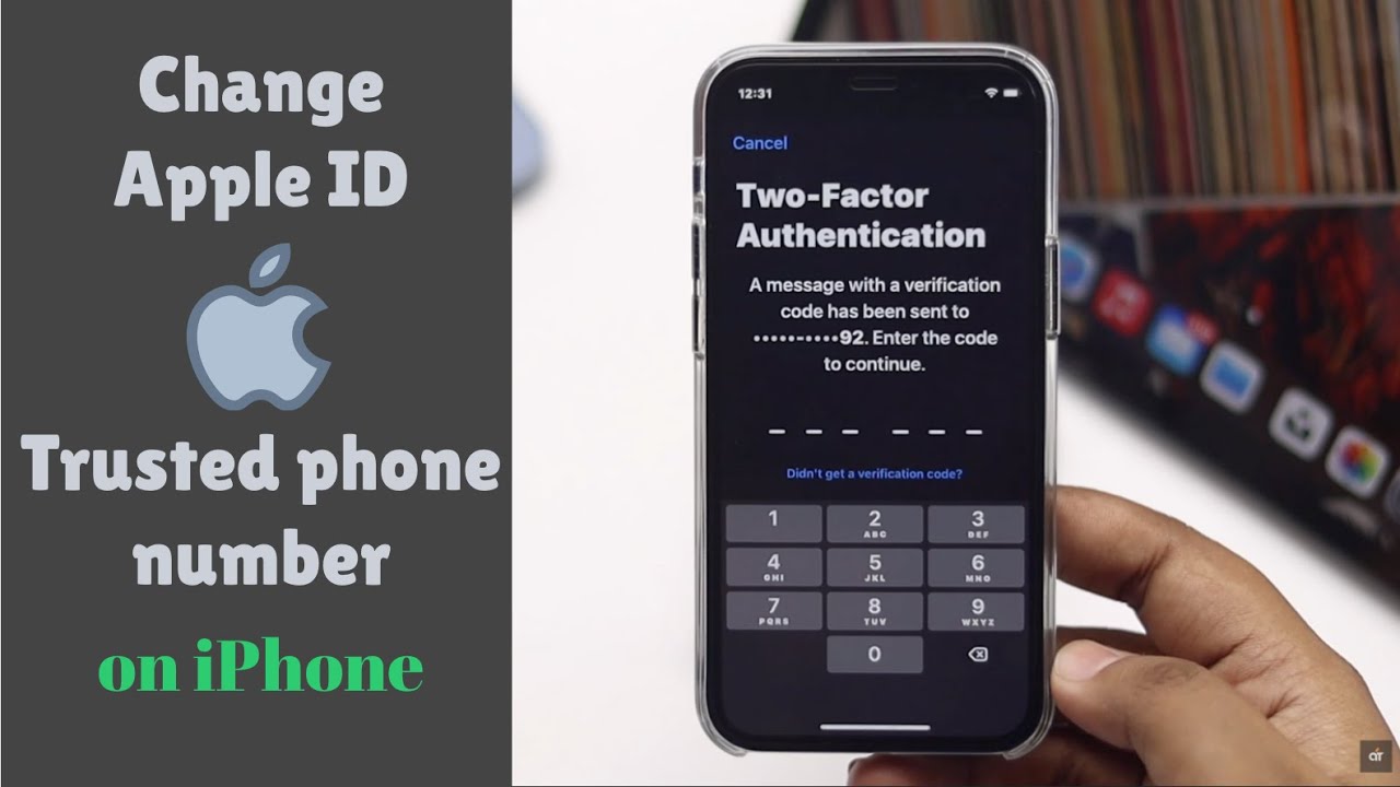 Измените доверенный номер телефона Apple ID на iPhone | Получите код подтверждения Apple ID на но...