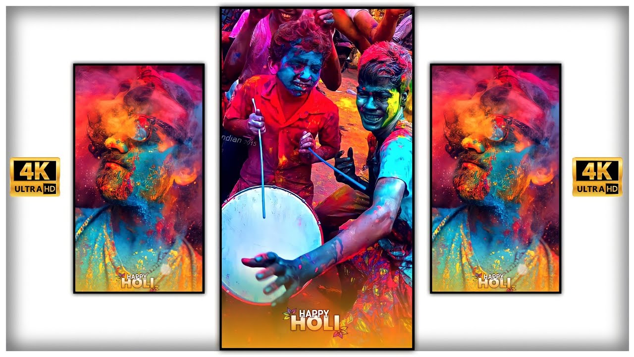 Holi 4k Full Screen Status | Happy Holi Special Status 2022 | Holi 2022 Coming Soon Status | #shorts