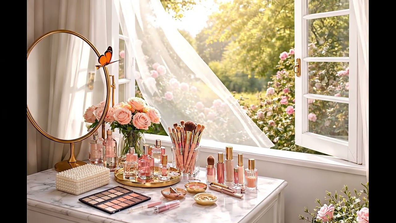 Sunny Vanity By the Garden Window
