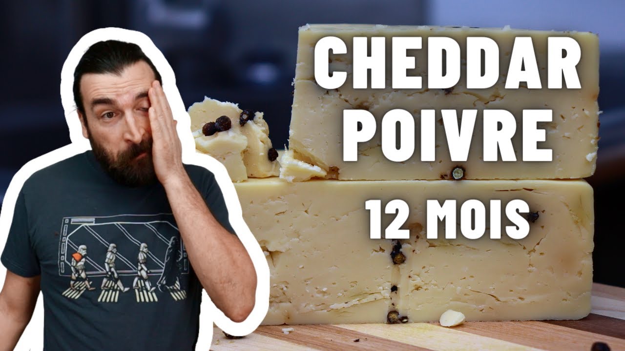 PERCUTANTE d&eacute;gustation de Cheddar au poivre fait maison affin&eacute; 12 mois