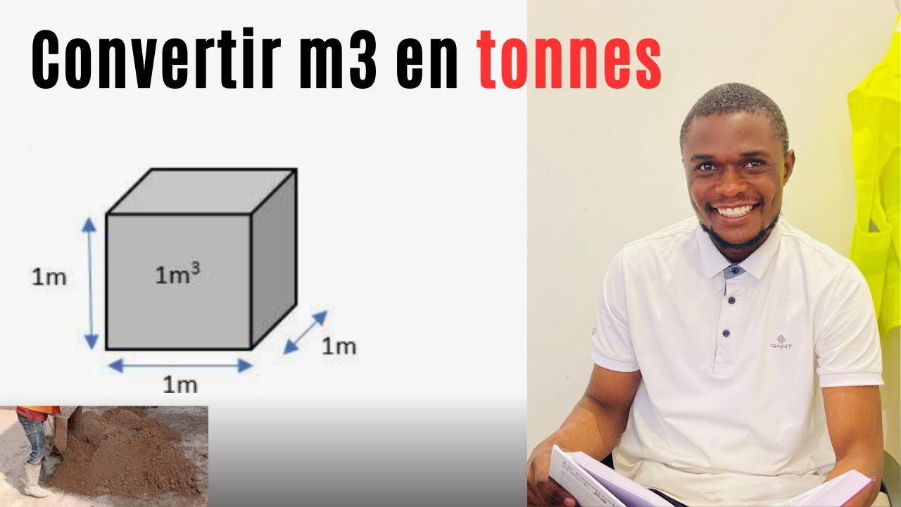 Conversion m3 en tonnes : 1 mètre cube de sable vaut Combien en tonnes?