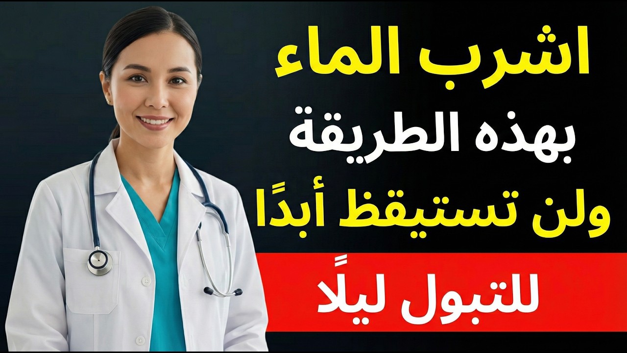 أخصائية مسالك بولية تكشف  اشرب الماء بهذه الطريقة ولن تستيقظ للتبول ليلاً