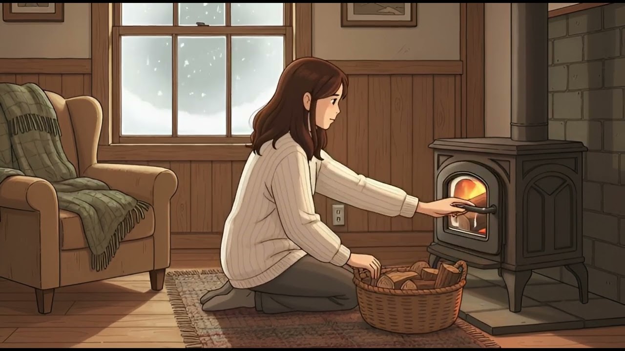 the first snow at grandmother's farmhouse 🍎 a ghibli-style winter story