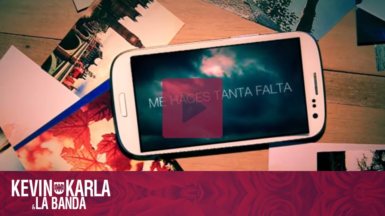 Me Haces Tanta Falta - Kevin Karla & La Banda (Lyric Video)