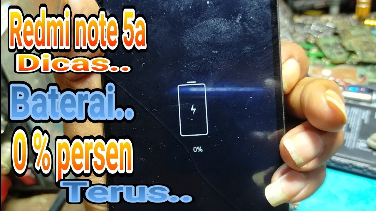 Redmi note 5a batrai 0% persen || redmi note 5a fake charging