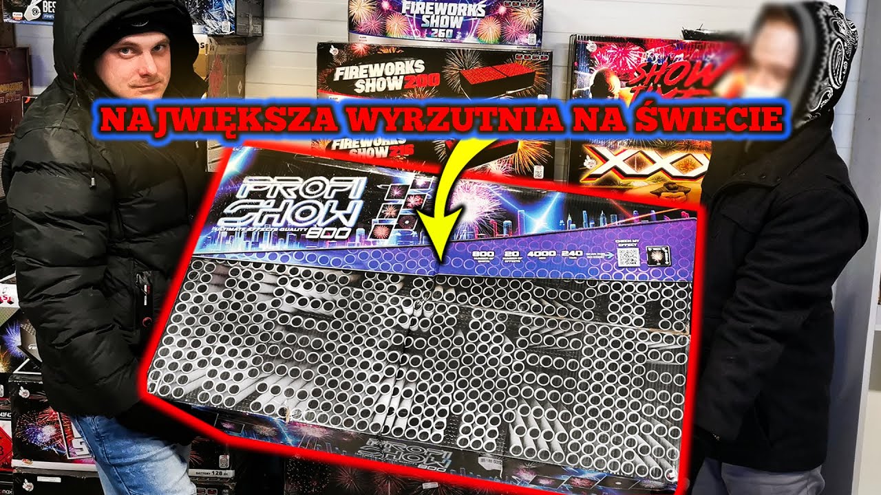 PROFI SHOW 800 CZYLI - NAJWIĘKSZA WYRZUTNIA NA ŚWIECIE 800 STRZAŁÓW