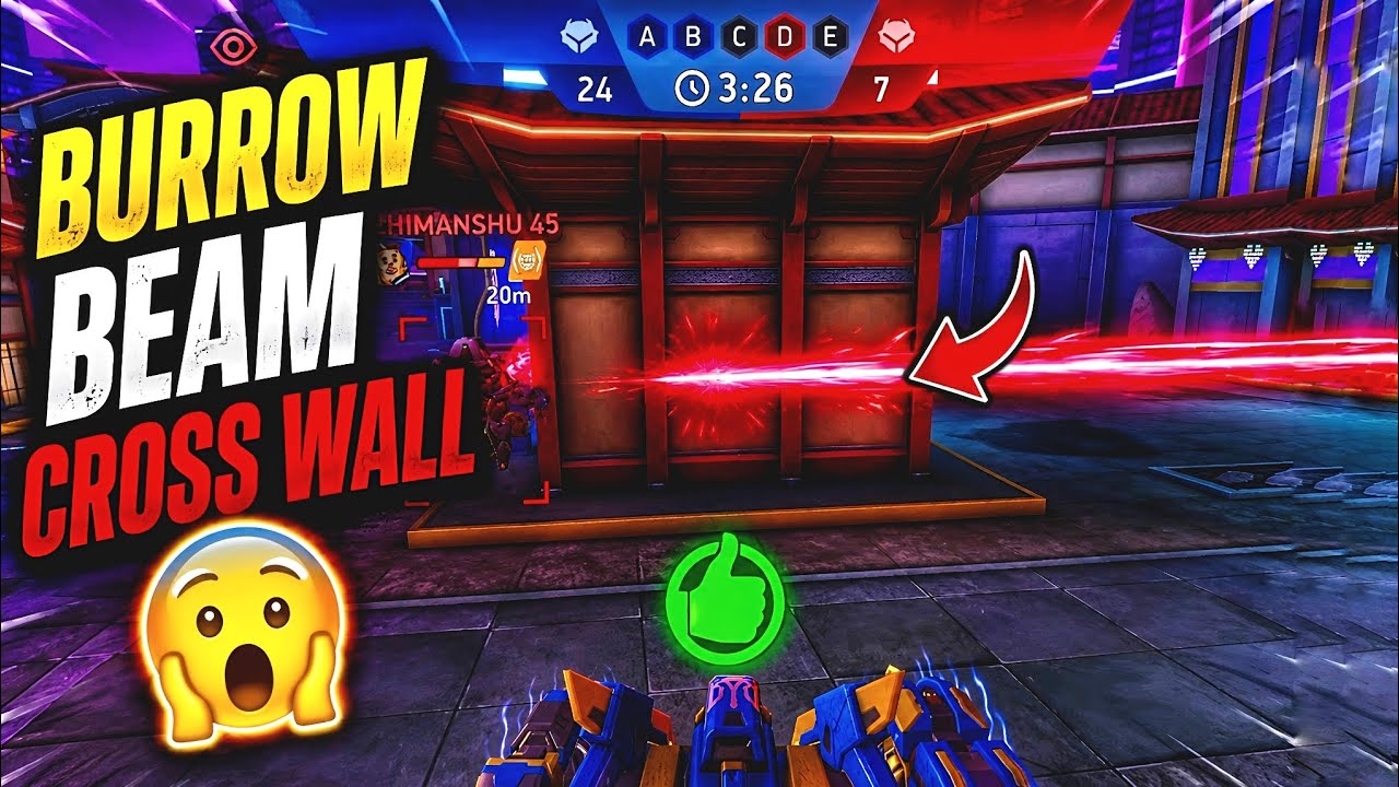 BURROW BEAM Wall Hack? 😱 | Mech Arena Secret Trick