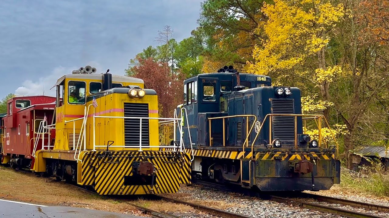 Caboose ride on the New Hope Valley Railway