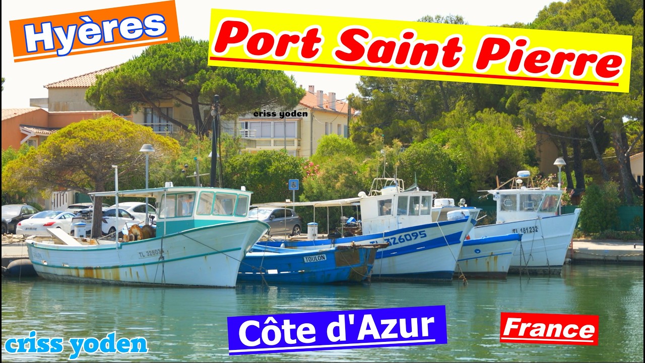 Hyères ; Port Saint-Pierre ; Vieux Bateaux ; Quai des Pêcheurs ; Var ; France