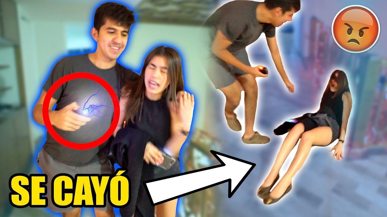 LE PUSIMOS ELECTRICIDAD EN SU CUERPO Y PASÓ ESTO... **broma a Nicole**