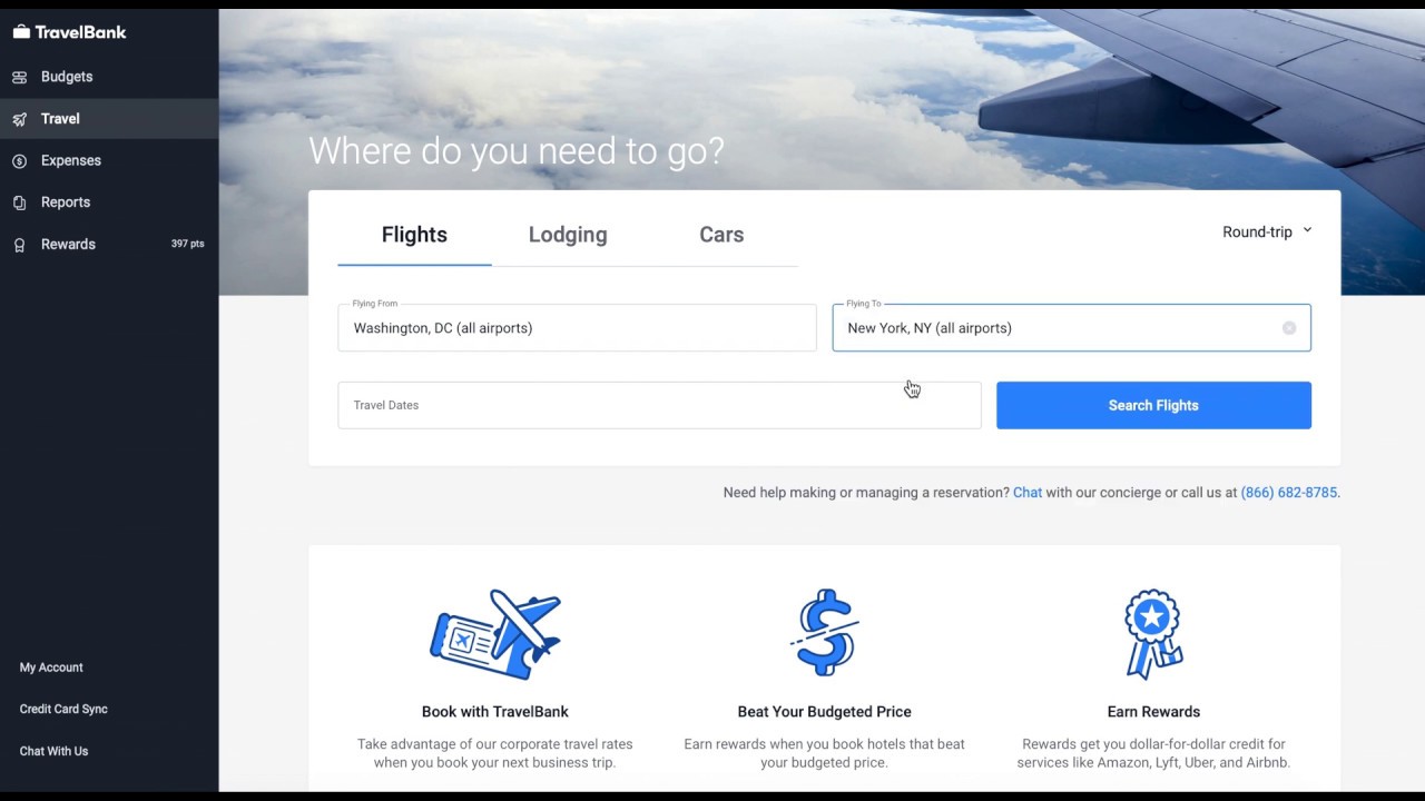 Booking Flights with TravelBank