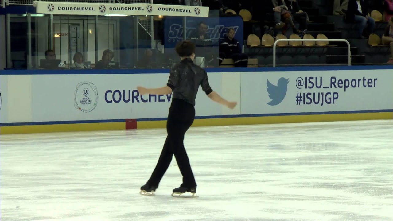 ISU 2014 Jr Grand Prix Courchevel Mens Short Program June Hyoung Lee KOR