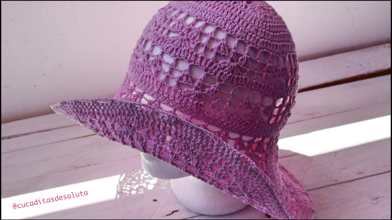 Aprende a tejer una Pamela VINTAGE paso a paso I SUMMER I PARTE 1/2 cucaditasdesaluta