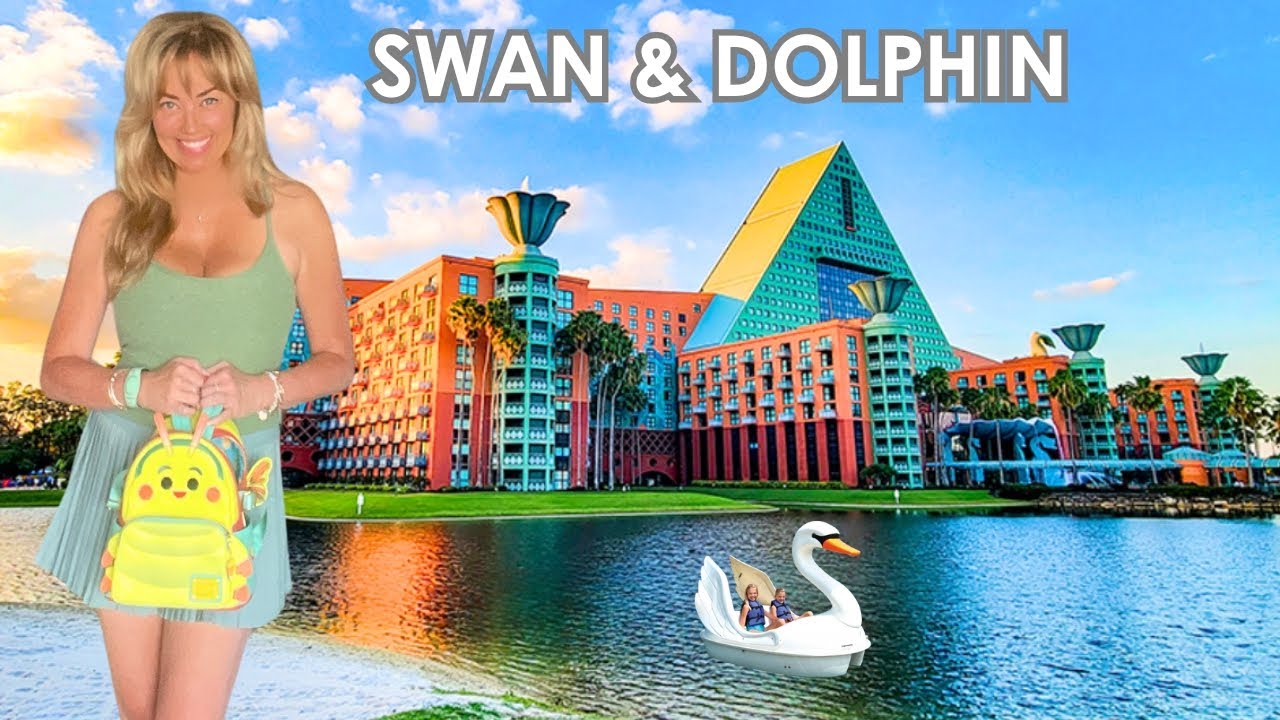 Disney’s Swan & Dolphin Resort FULL Tour 🌊 | Exploring Dining, Pools, Rosa Mexicana, Games & More!