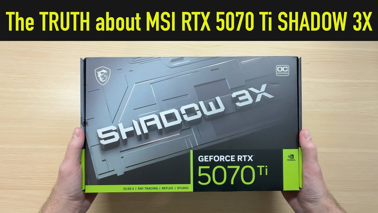 Noisy or Quiet? MSI RTX 5070 Ti SHADOW 3X OC Review