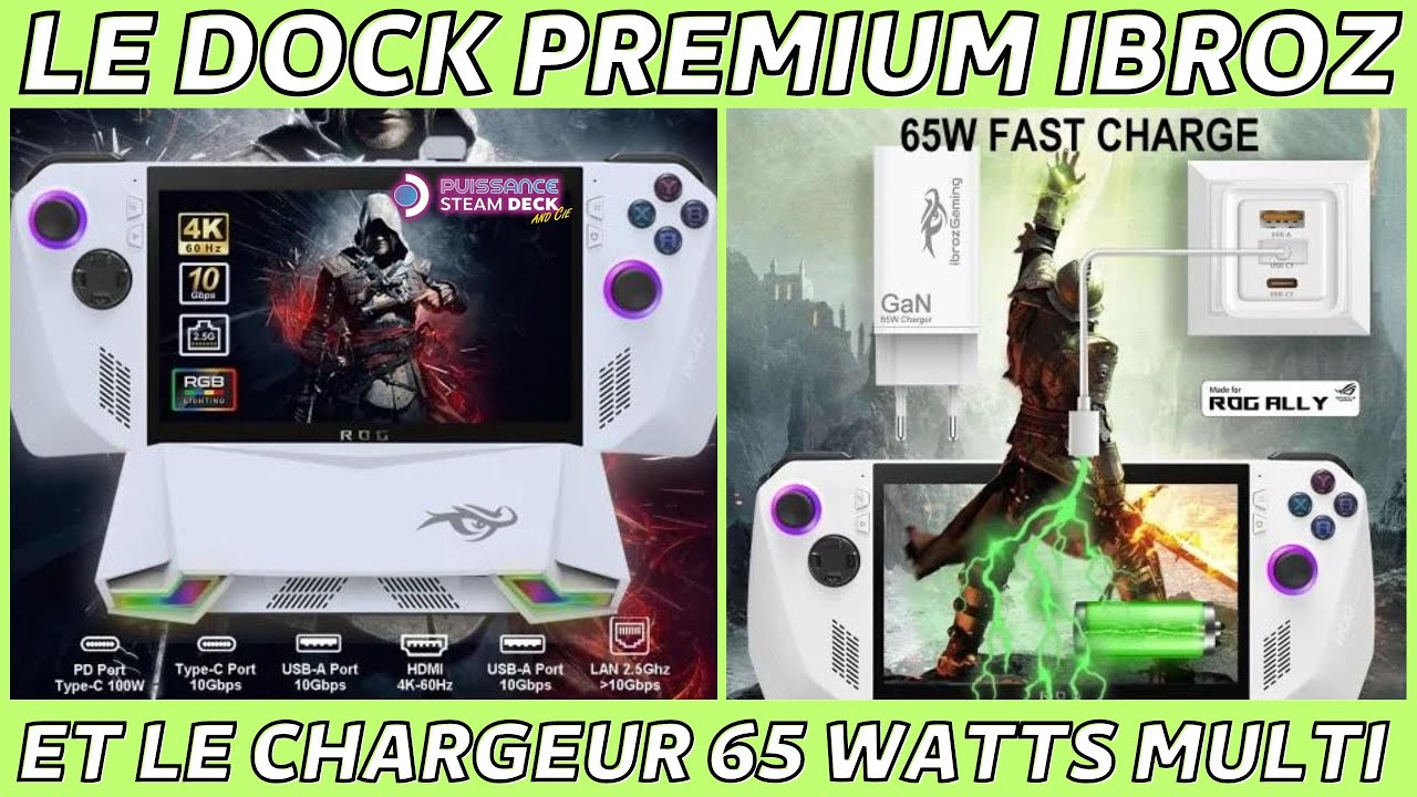 🇼🇸ROG ALLY: Dock Premium IBROZ, du tout bon!(-10% avec mon lien)