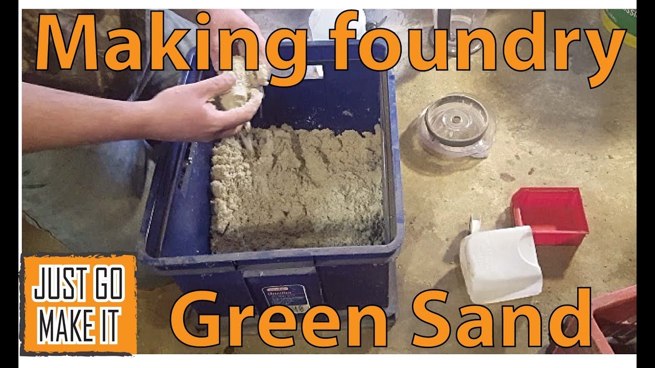 Foundry Green Sand Mixing for making casting molds.
